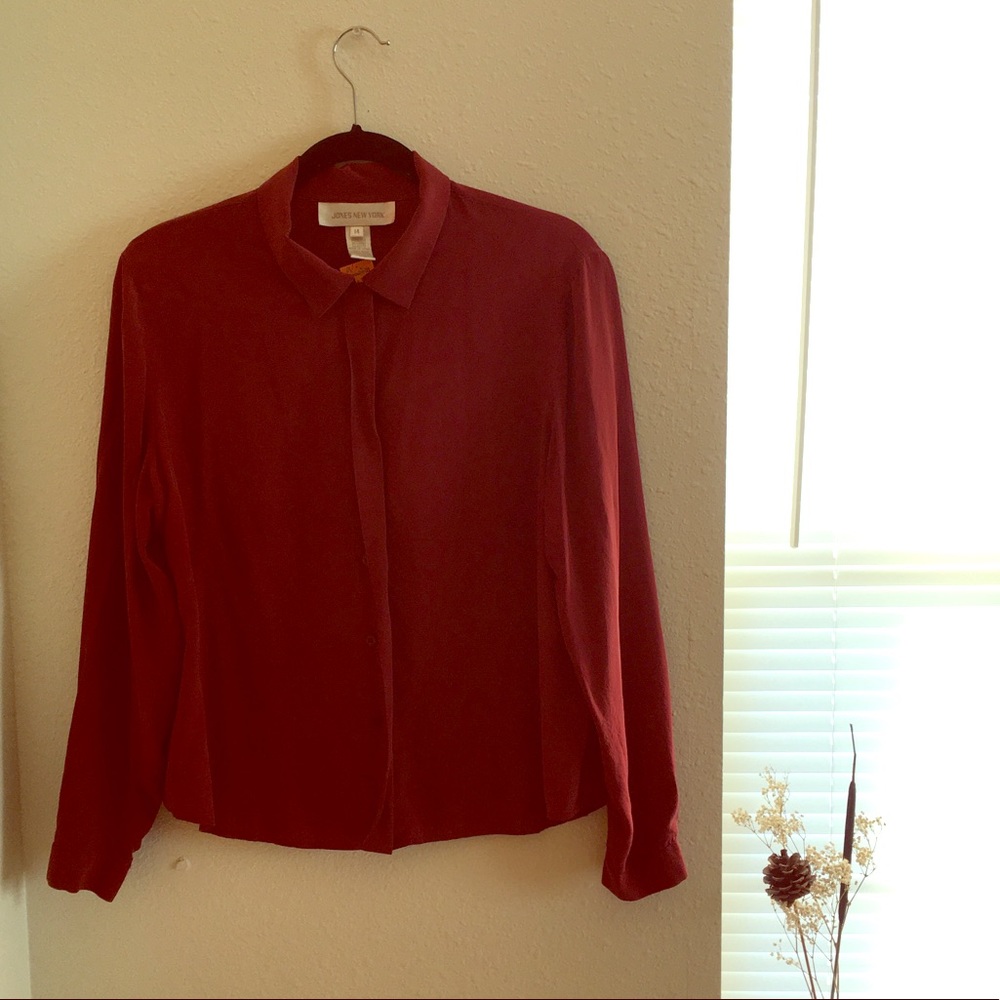 100% silk blouse